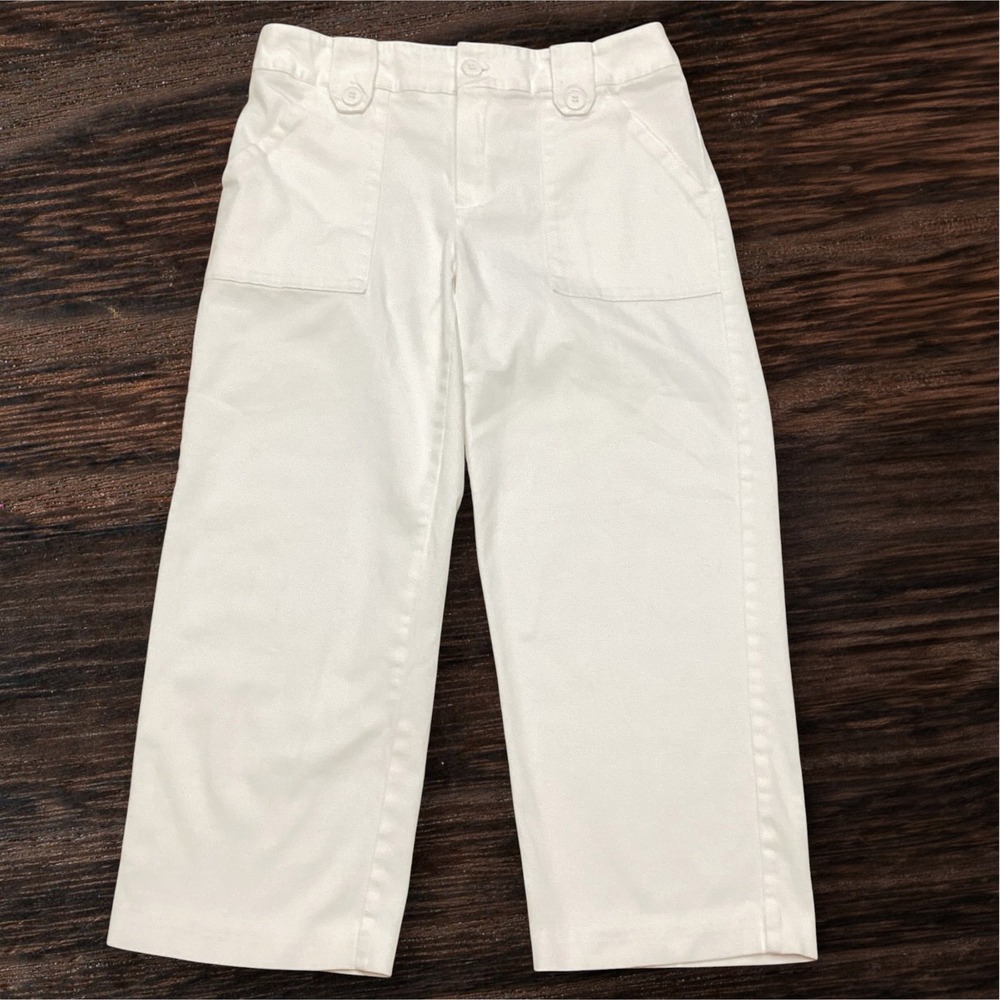 Wildlife Sportswear Petites White Cropped Wide Leg Pants Cotton Stretch 10P